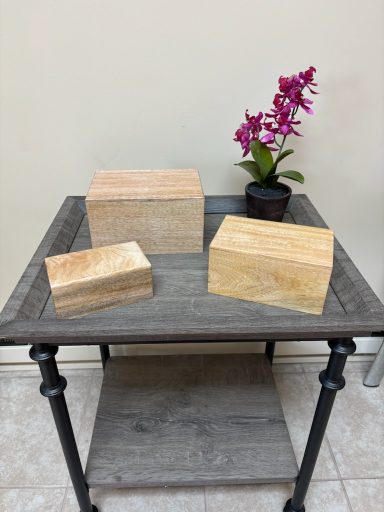 Complimentary Wooded Urn Box
